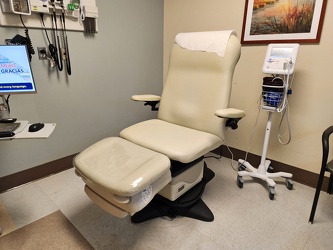 Podiatry chair at Montgomery General Hospital