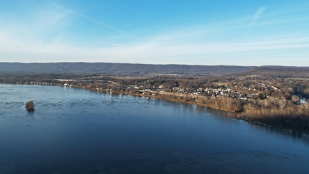 Dauphin, Pennsylvania, viewed from over the river