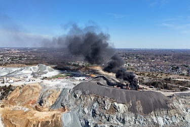 Fire at Aggregate Industries quarry [01]