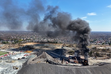 Fire at Aggregate Industries quarry [05]