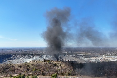 Fire at Aggregate Industries quarry [09]