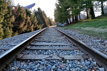 Norfolk Southern track through JMU campus