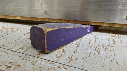 Purple doorstop