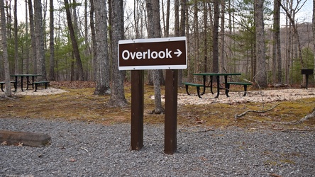 Sign for Gathright Dam overlook trail