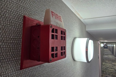 Faraday 5505 fire alarm horn/strobe at Hampton Inn Egg Harbor [03]