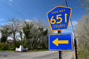 Shield for Cape May County Route 651