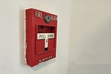 Simplex fire alarm pull station at 15050 Shady Grove Road