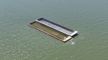 Barges in the James River