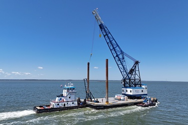 Barge traveling up the James River [05]