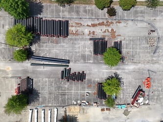 Staging area at Patrick Henry Mall