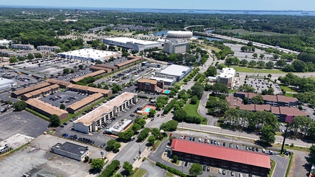 View towards the Hampton Coliseum