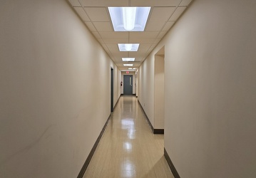 Basement corridor at 18109 Prince Philip Drive