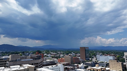 Storm cloud approaching Roanoke, Virginia