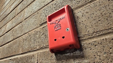 Fire alarm pull station at 5000 Sunnyside Avenue [04]