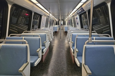 Interior of WMATA railcar 3192