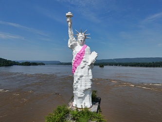 Statue of Liberty replica in the Susquehanna River [14]