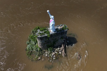 Statue of Liberty replica in the Susquehanna River [23]