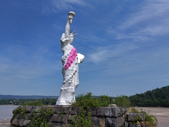 Statue of Liberty replica in the Susquehanna River [32]