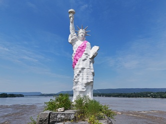 Statue of Liberty replica in the Susquehanna River [33]