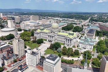 Aerial view of the Pennsylvania State Capitol [06]