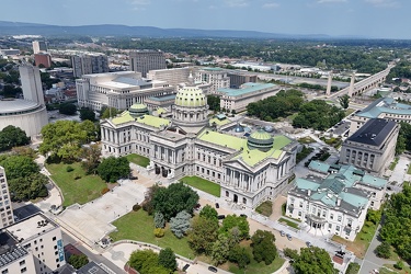 Aerial view of the Pennsylvania State Capitol [10]