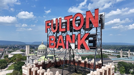 Rooftop sign on Fulton Bank building [01]