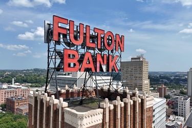 Rooftop sign on Fulton Bank building [02]