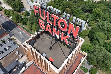 Rooftop sign on Fulton Bank building [05]