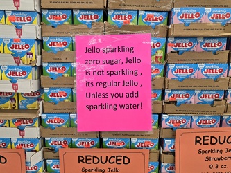 Clarification on sparkling Jell-O