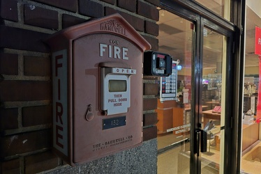 Gamewell fire alarm telegraph box at 30 Center Square [02]