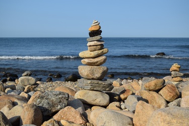 Rock stack on the beach at Montauk Point [07]