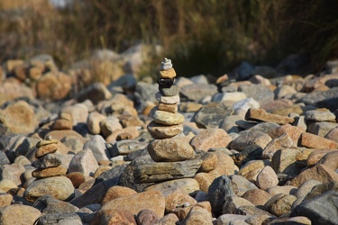 Rock stack on the beach at Montauk Point [10]