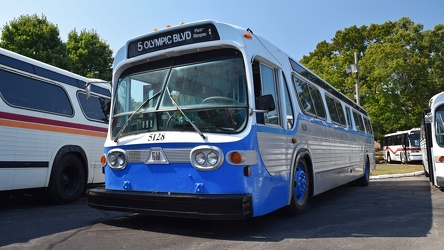 Santa Monica's Big Blue Bus 5128 at the New Jersey bus show